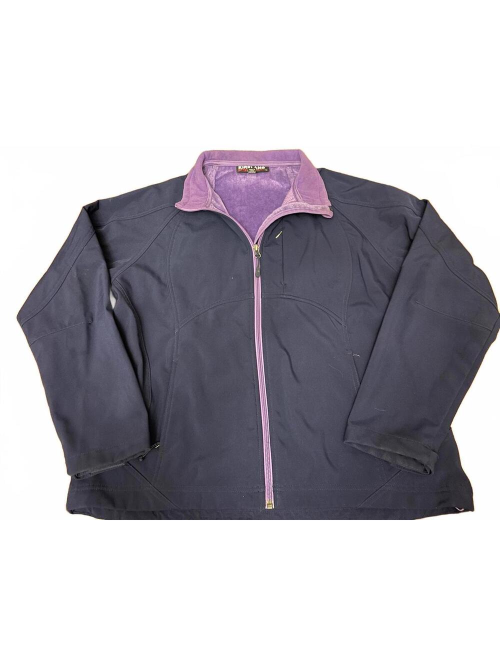Kirkland Signature Navy and Purple Fleece-Lined Jacket L/XL